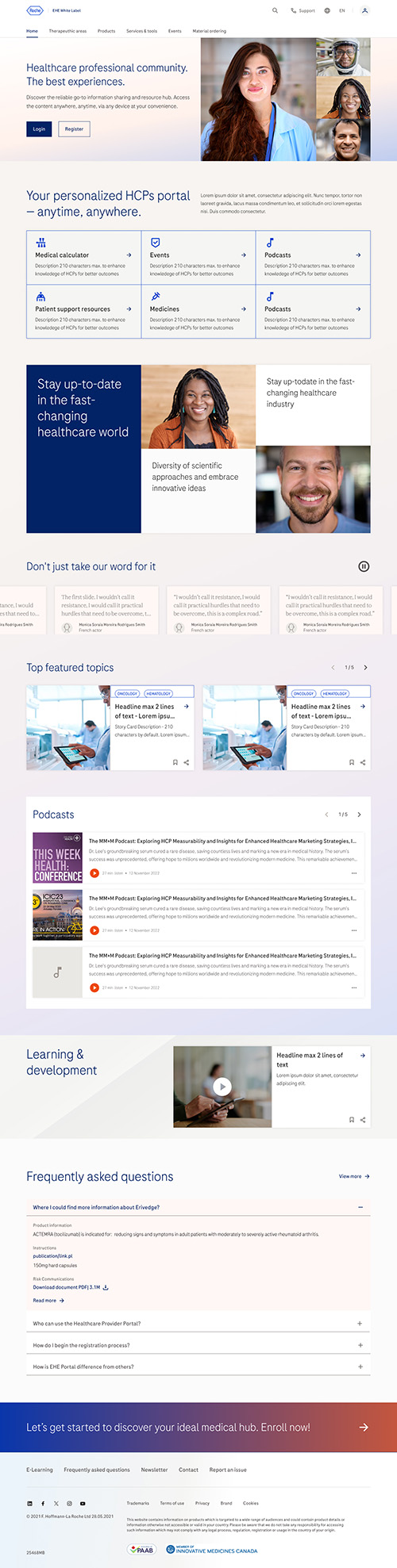 Public Landing Page
